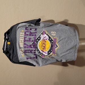 Vintage GIII Lakers Distressed Tshirt Rare